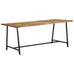 Table à dîner 180x90x75 cm bois de manguier massif – Image 10