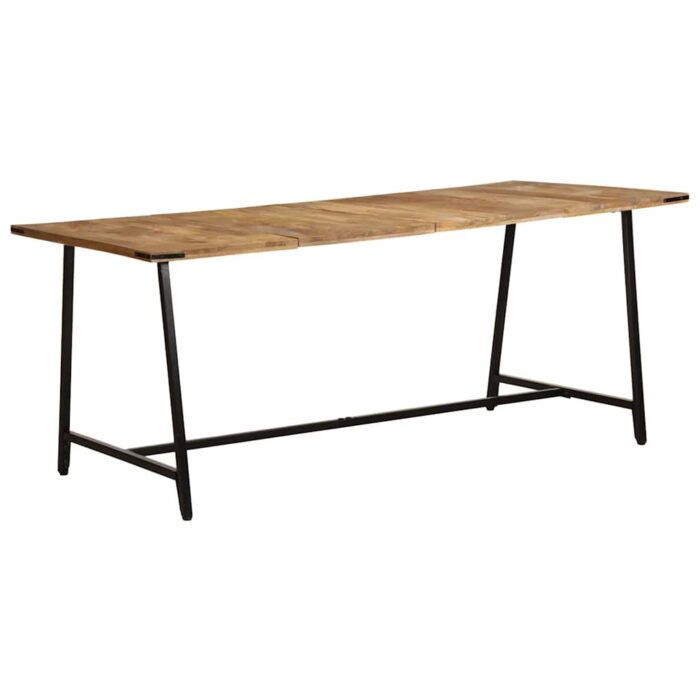 Table à dîner 180x90x75 cm bois de manguier massif – Image 10