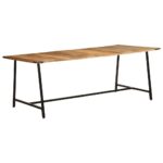 Table à manger 200x100x75 cm bois de manguier massif