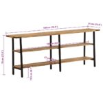 Table console 180x35x70 cm bois de manguier massif – Image 9