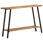 Table console 110x30x75 cm bois de manguier massif