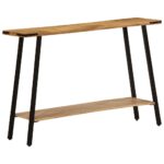 Table console 110x30x75 cm bois de manguier massif – Image 10