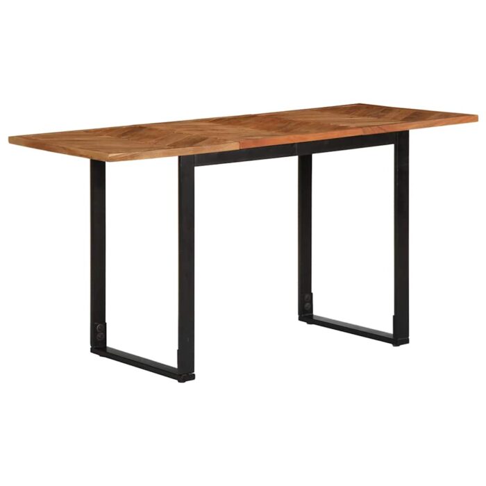 Table à manger 140x70x75 cm bois massif d'acacia – Image 1