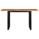 Table à manger 140x70x75 cm bois massif d'acacia – Image 2