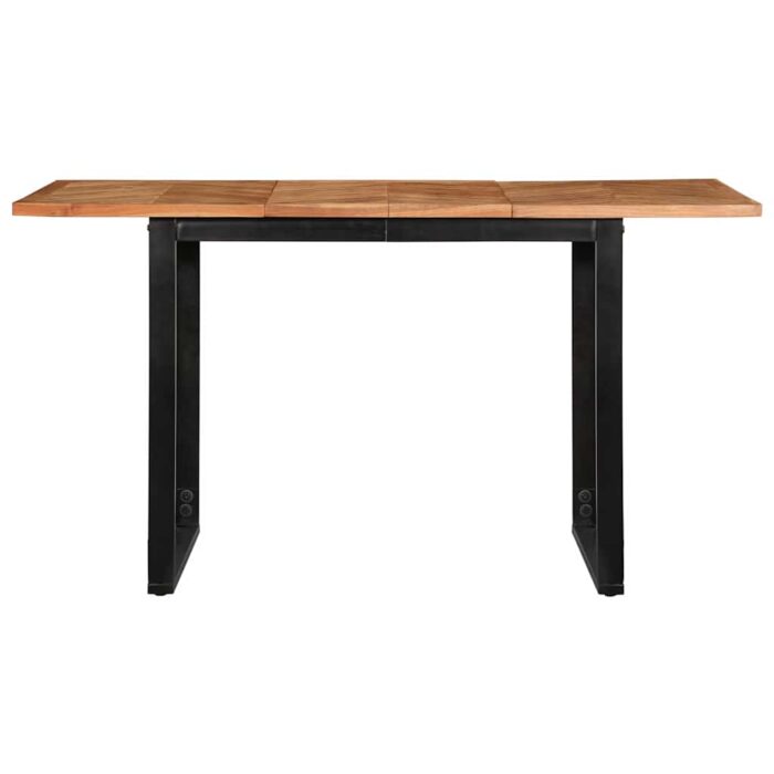 Table à manger 140x70x75 cm bois massif d'acacia – Image 2