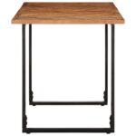 Table à manger 140x70x75 cm bois massif d'acacia – Image 3