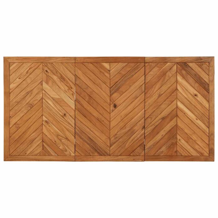 Table à manger 140x70x75 cm bois massif d'acacia – Image 4