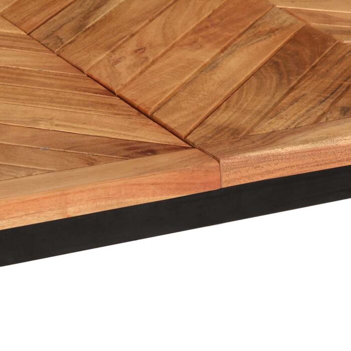 Table à manger 140x70x75 cm bois massif d'acacia – Image 6