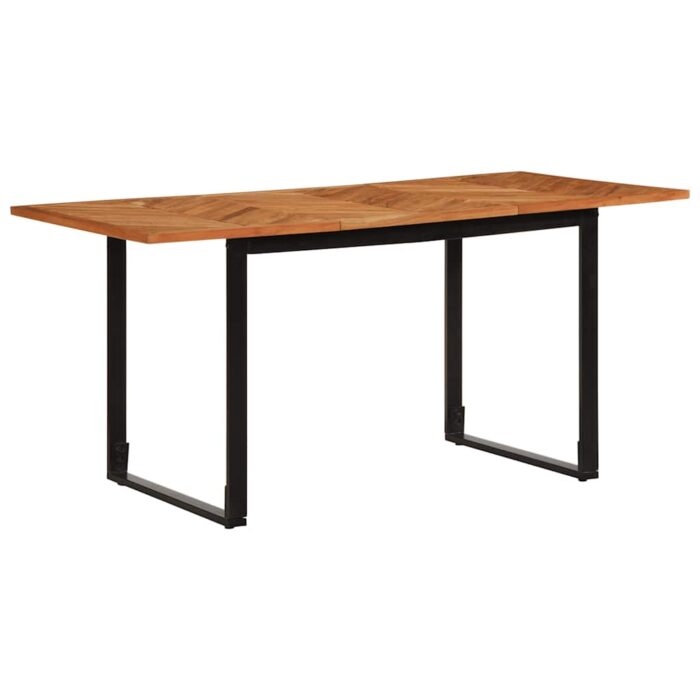 Table à manger 160x80x75 cm bois massif d'acacia – Image 1