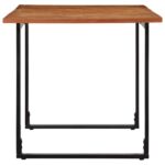 Table à manger 160x80x75 cm bois massif d'acacia – Image 3