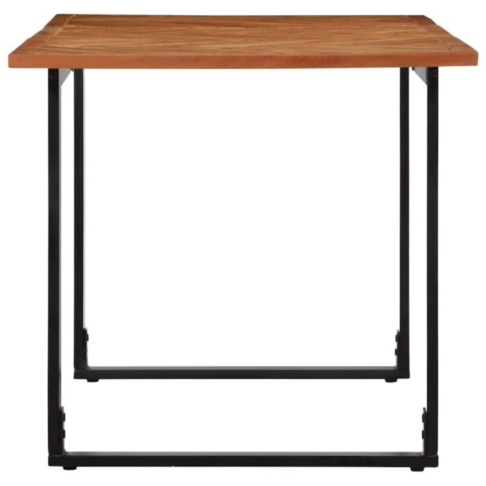 Table à manger 160x80x75 cm bois massif d'acacia – Image 3
