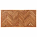 Table à manger 160x80x75 cm bois massif d'acacia – Image 4