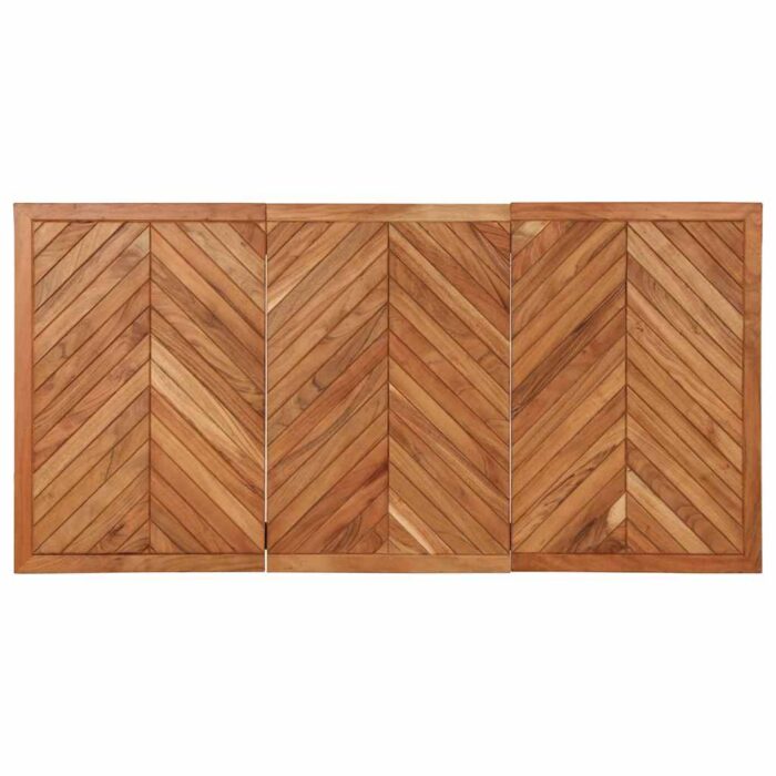 Table à manger 160x80x75 cm bois massif d'acacia – Image 4