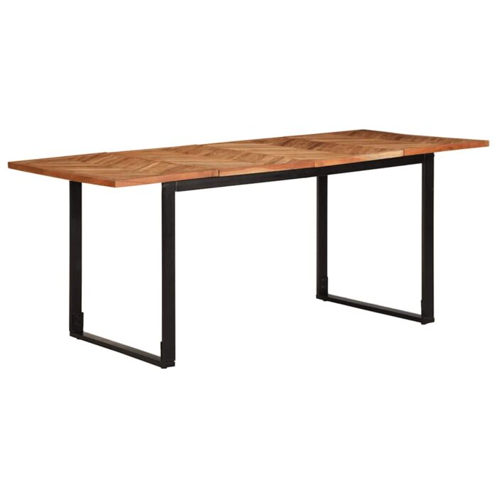 Table à manger 180x90x75 cm bois massif d'acacia – Image 1