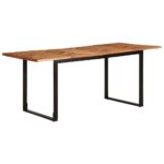 Table à manger 180x90x75 cm bois massif d'acacia – Image 10