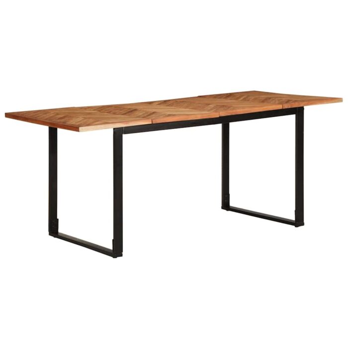 Table à manger 180x90x75 cm bois massif d'acacia – Image 10