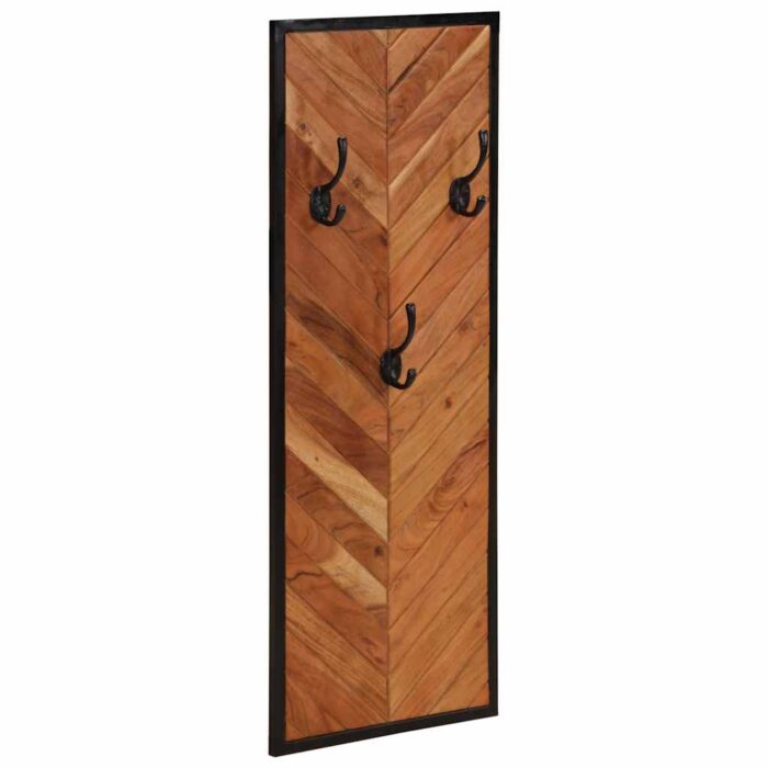 Porte-manteaux 2 pcs 35x1x90 cm bois massif acacia – Image 10