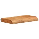 Étagères murales 2 pcs 30x20x3,5 cm bois massif d'acacia – Image 2