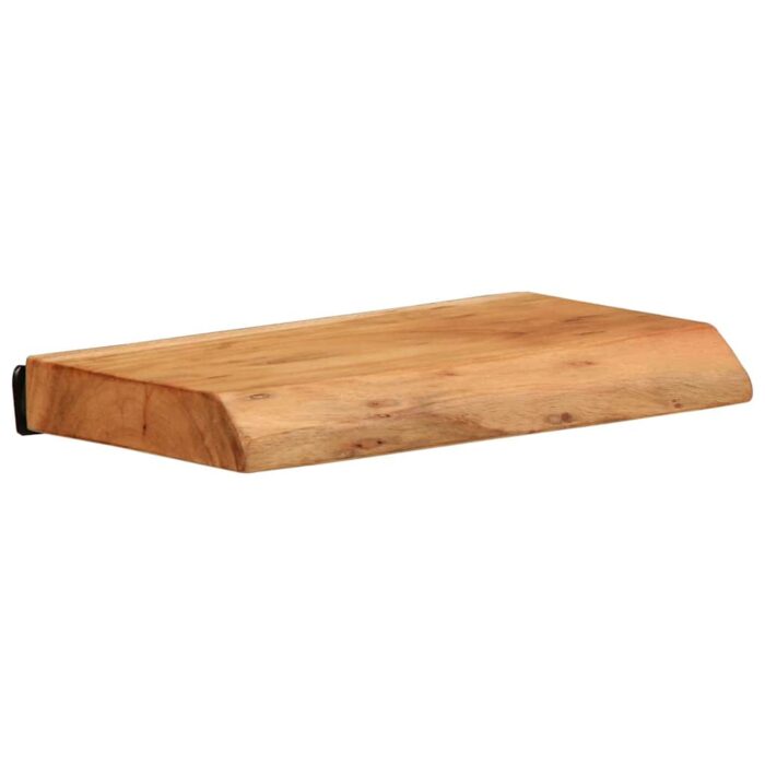 Étagères murales 2 pcs 30x20x3,5 cm bois massif d'acacia – Image 2