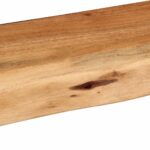 Étagères murales 2 pcs 80x20x3,5 cm bois massif d'acacia – Image 8
