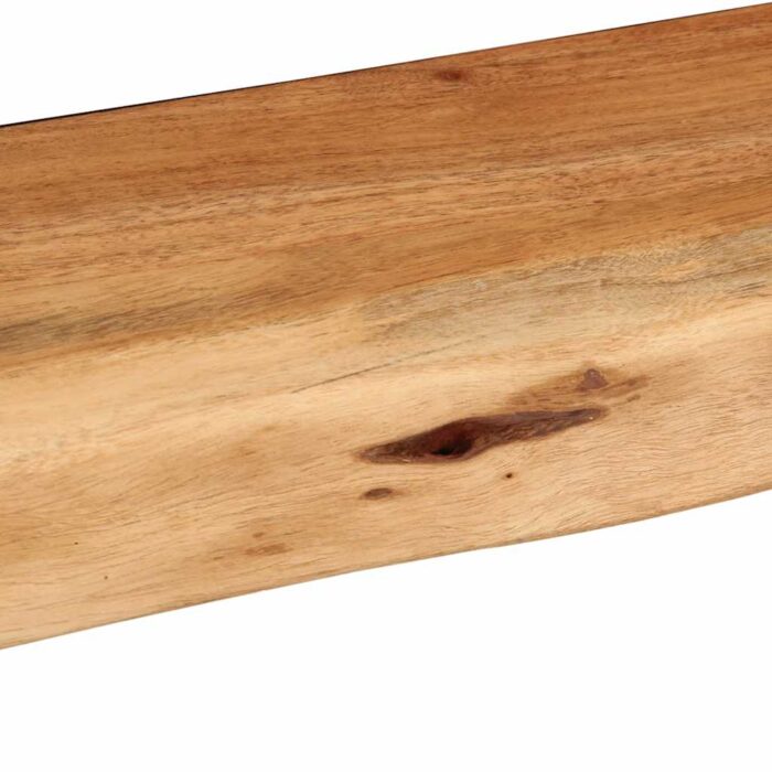 Étagères murales 2 pcs 80x20x3,5 cm bois massif d'acacia – Image 8