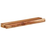 Étagères murales 2 pcs 100x17x8 cm bois massif d'acacia – Image 5