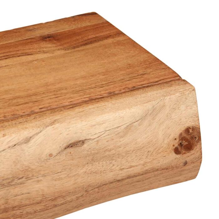 Étagères murales 2 pcs 100x17x8 cm bois massif d'acacia – Image 9