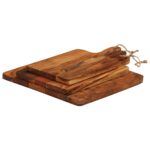 Planche à découper 3 pcs cm bois d'acacia massif – Image 3