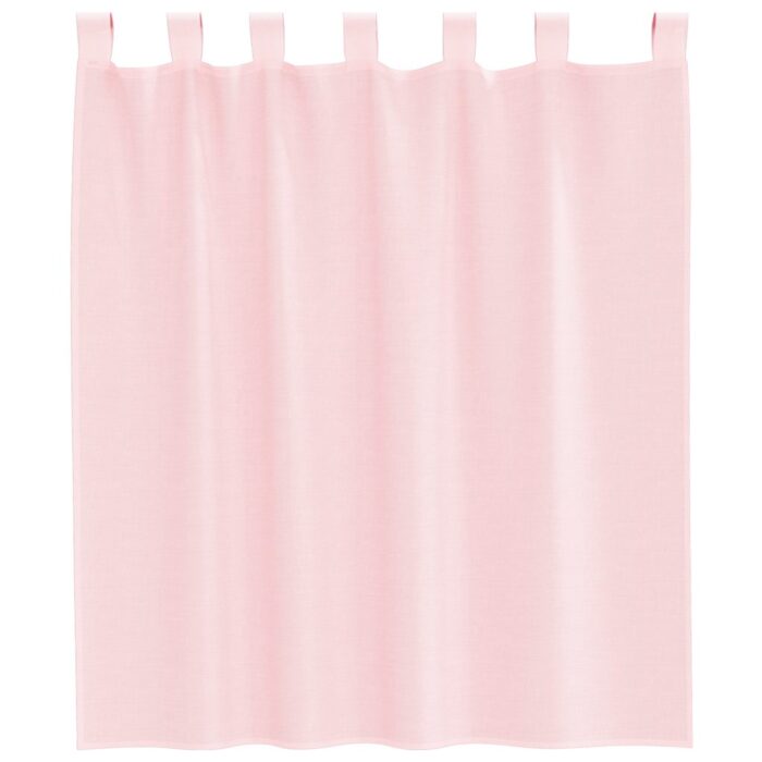 Rideaux en voile avec passe-tringles 2 pcs rose clair – Image 4
