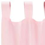 Rideaux en voile avec passe-tringles 2 pcs rose clair – Image 5
