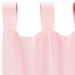 Rideaux en voile avec passe-tringles 2 pcs rose clair – Image 5