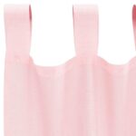 Rideaux en voile avec passe-tringles 2 pcs rose clair – Image 5