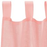 Rideaux en voile avec passe-tringles 2 pcs rose – Image 5