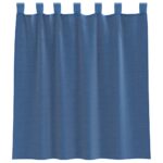 Rideaux en voile avec passe-tringles 2 pcs bleu royal – Image 4