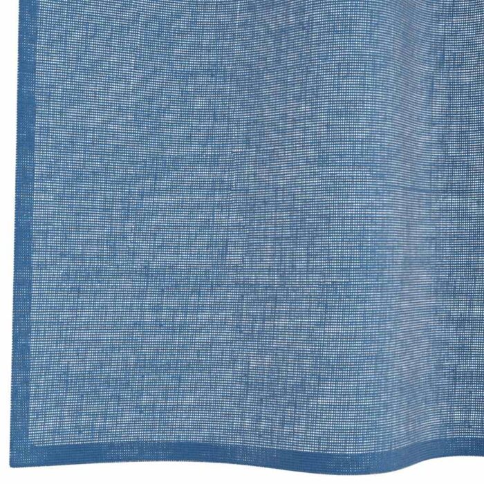 Rideaux en voile avec passe-tringles 2 pcs bleu royal – Image 6