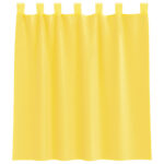 Rideaux en voile avec passe-tringles 2 pcs jaune – Image 4