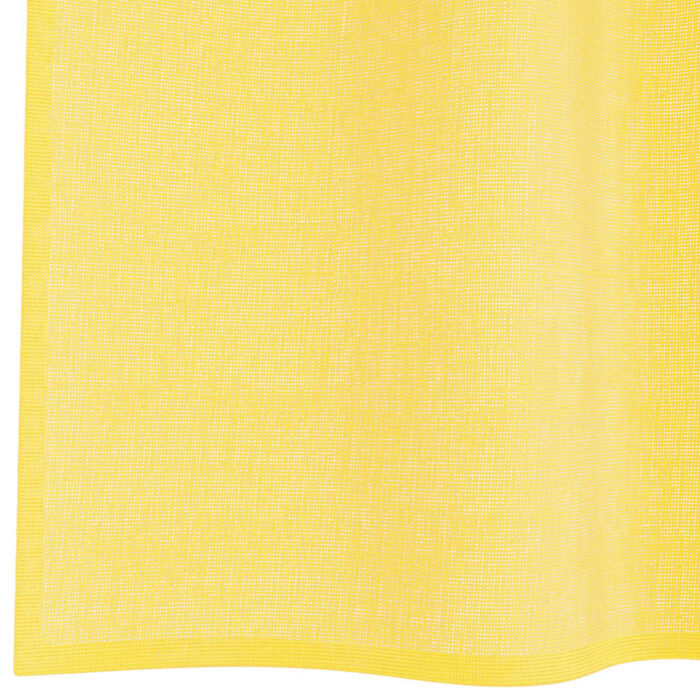 Rideaux en voile avec passe-tringles 2 pcs jaune – Image 6