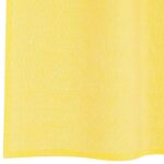 Rideaux en voile avec passe-tringles 2 pcs jaune – Image 6