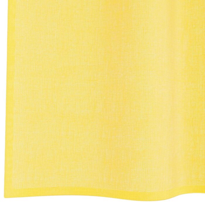 Rideaux en voile avec passe-tringles 2 pcs jaune – Image 6