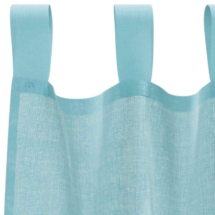 Rideaux en voile avec passe-tringles 2 pcs turquoise – Image 5