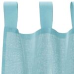 Rideaux en voile avec passe-tringles 2 pcs turquoise – Image 5
