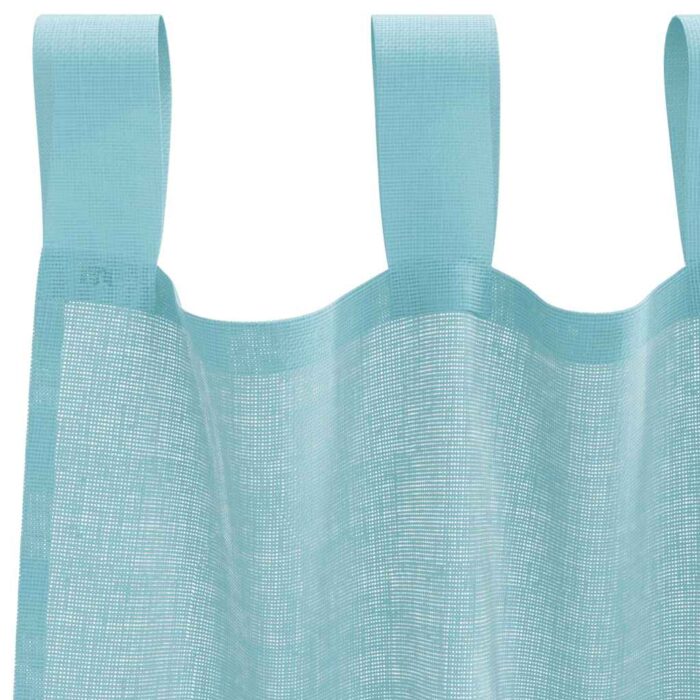 Rideaux en voile avec passe-tringles 2 pcs turquoise – Image 5