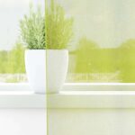 Rideaux en voile avec passants 2 pcs vert pomme – Image 3