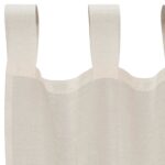 Rideaux en voile avec passants 2 pcs crème – Image 5
