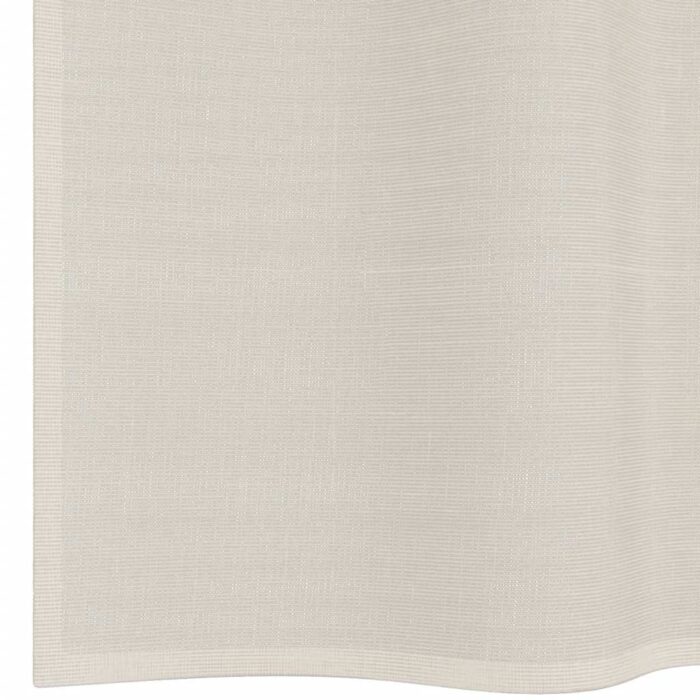 Rideaux en voile avec passants 2 pcs crème – Image 6
