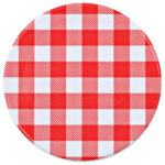 24 pcs Pots à confiture Couvercles blanc et rouge Verre 110 ml – Image 5