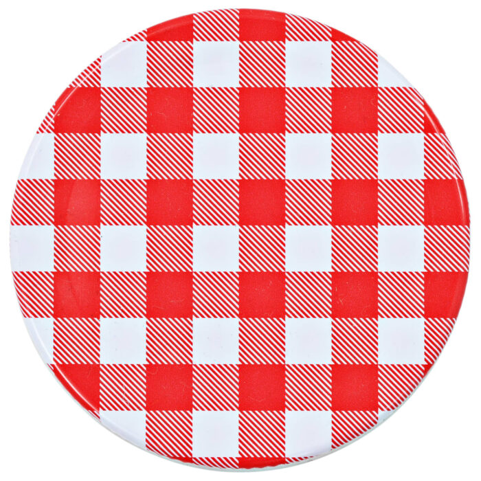 Pots à confiture Couvercles blanc et rouge 96 pcs Verre 110 ml – Image 5