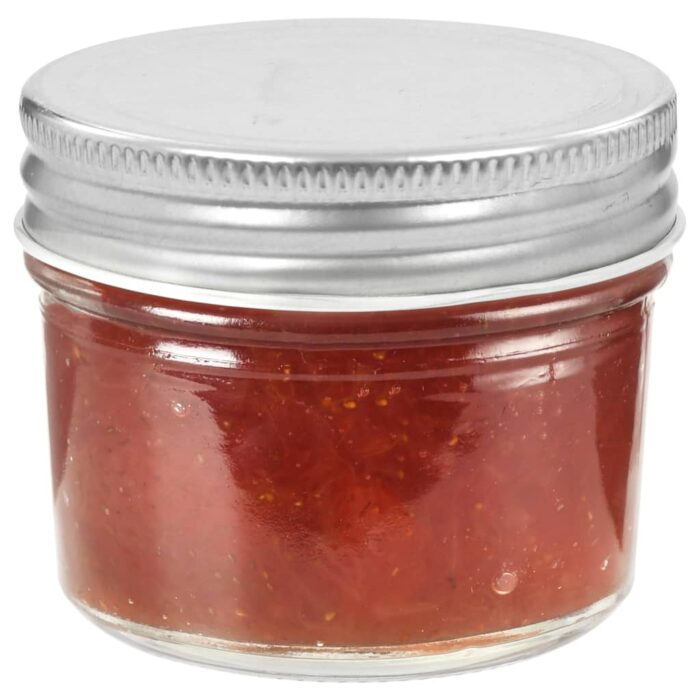 Pots à confiture avec couvercles argentés 96 pcs Verre 110 ml – Image 3