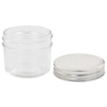 Pots à confiture avec couvercles argentés 96 pcs Verre 110 ml – Image 5