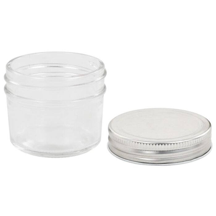 Pots à confiture avec couvercles argentés 96 pcs Verre 110 ml – Image 5
